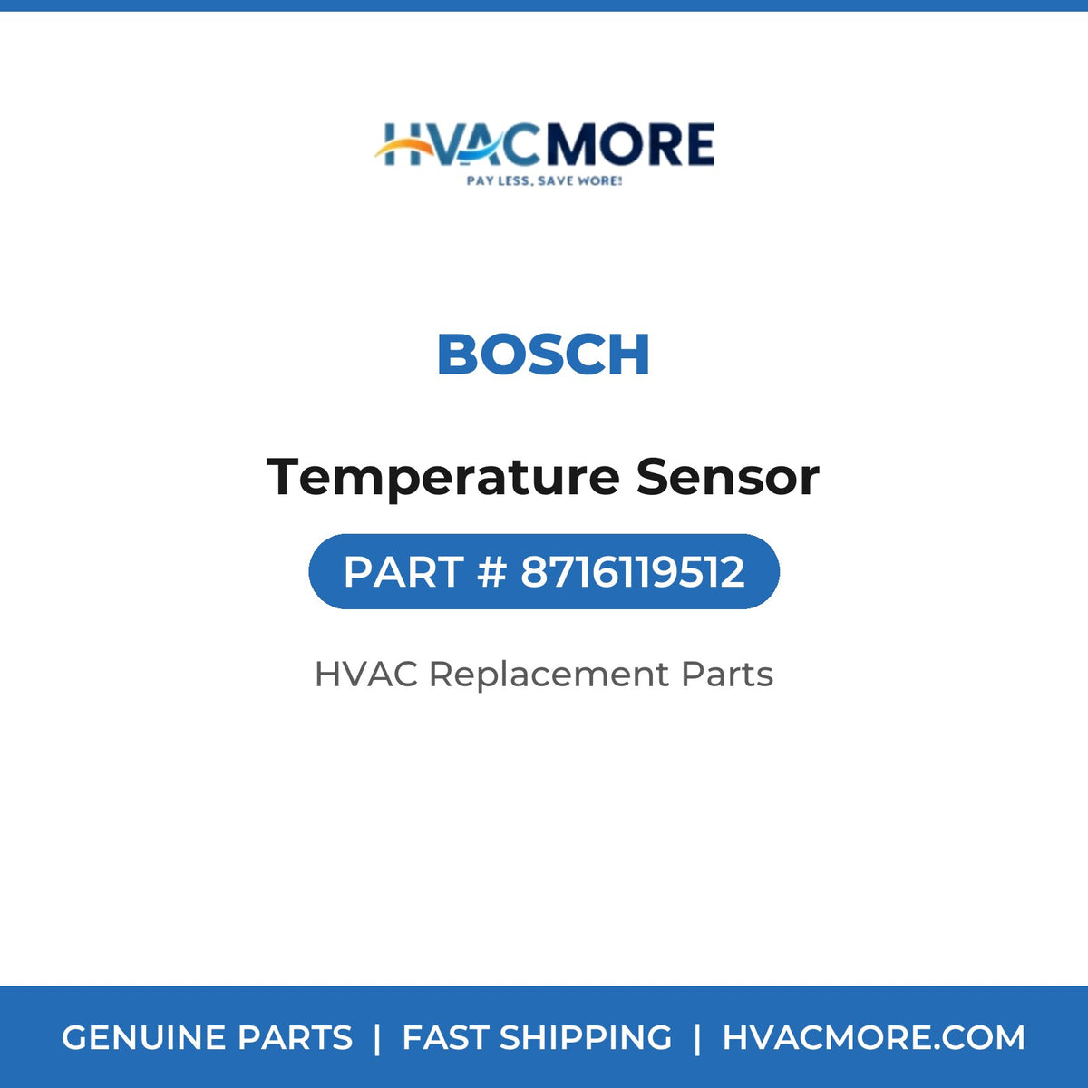 Bosch Temperature Sensor 8716119512