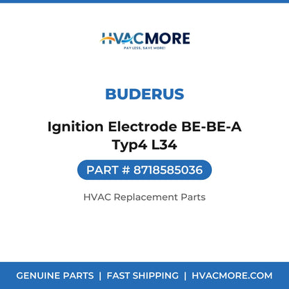Buderus Ignition Electrode BE-BE-A Typ4 L34 8718585036