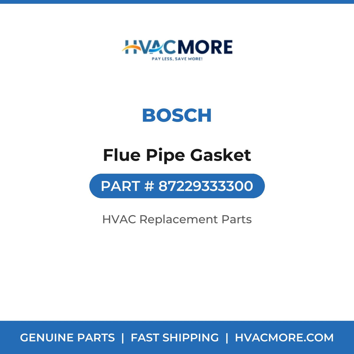 Bosch Flue Pipe Gasket 87229333300