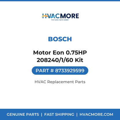 Bosch Motor Eon 0.75HP 208240/1/60 Kit 8733929599