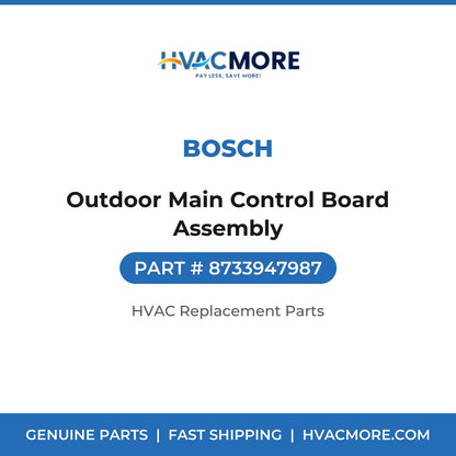 Bosch Outdoor Main Control Board Assembly 8733947987