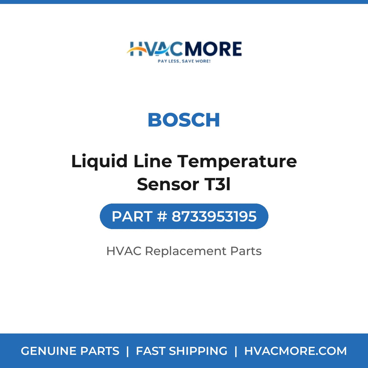 Bosch Liquid Line Temperature Sensor T3l 8733953195