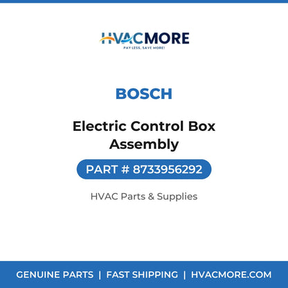 Bosch Electric Control Box Assembly 8733956292