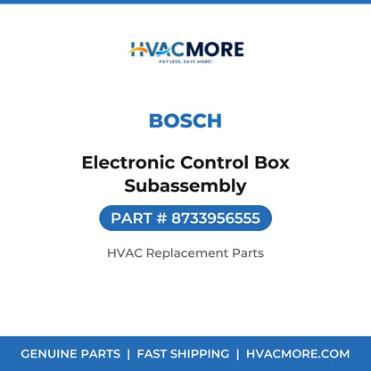 Bosch Electronic Control Box Subassembly 8733956555