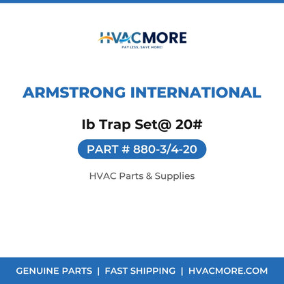 Armstrong International Ib Trap Set@ 20# 880-3/4-20