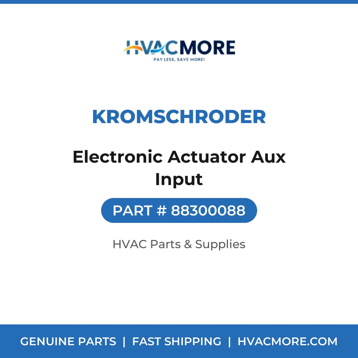 Kromschroder Electronic Actuator Aux Input 88300088