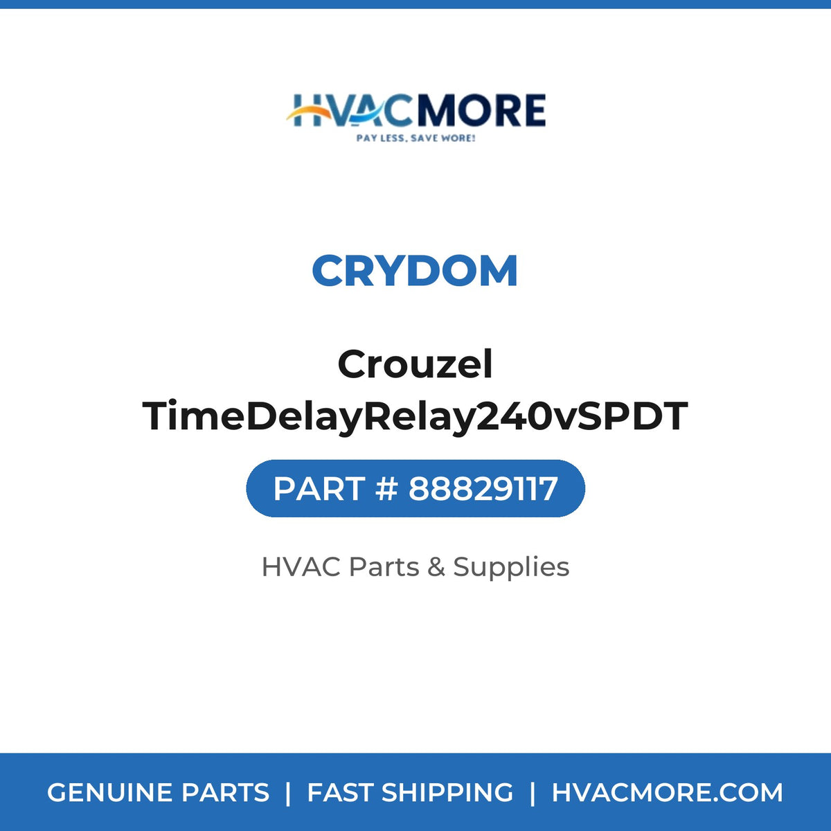 Crydom Crouzel TimeDelayRelay240vSPDT 88829117