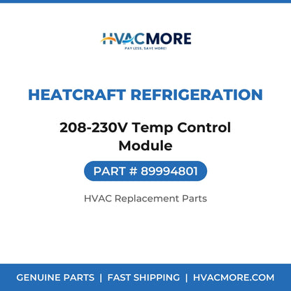 Heatcraft Refrigeration 208-230V Temp Control Module 89994801
