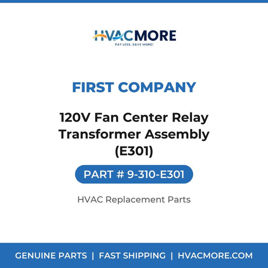 First Company 120V Fan Center Relay Transformer Assembly (E301) 9-310-E301