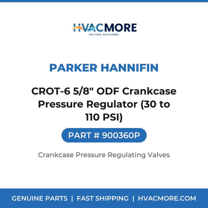 Parker Hannifin CROT-6 5/8" ODF Crankcase Pressure Regulator (30 to 110 PSI) 900360P