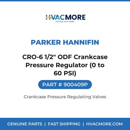 Parker Hannifin CRO-6 1/2" ODF Crankcase Pressure Regulator (0 to 60 PSI) 900409P