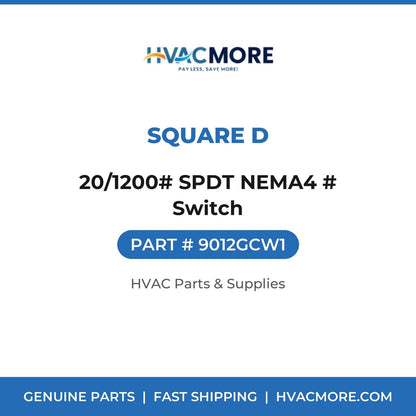 Square D 20/1200# SPDT NEMA4 # Switch 9012GCW1