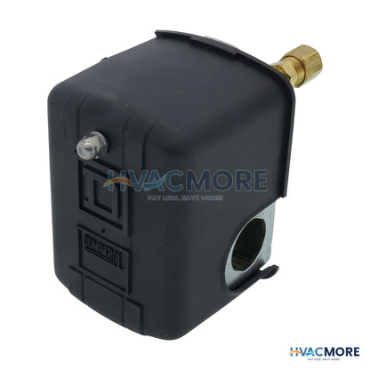 Telemecanique (Square D) Pressure Switch, 2 Way Valve, Black Cover, 1/4" NSPF, 40-100 PSI Off at 100 PSI 9013FHG2J27M1XZ22
