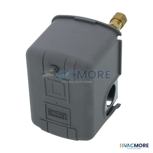 Telemecanique (Square D) Air Compressor Pressure Switch, 60/80 PSI, DPST 9013FHG2J43X