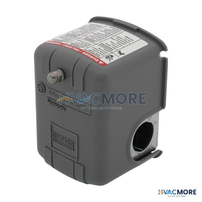 Telemecanique (Square D) Water Pump Pressure Switch, 20/40 PSI, DPST W/ Pulsation Plug 9013FSG2J20P
