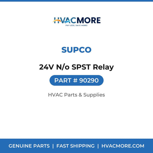 Supco 24V N/o SPST Relay 90290