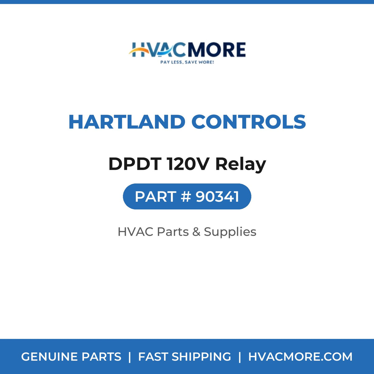 Hartland Controls DPDT 120V Relay 90341