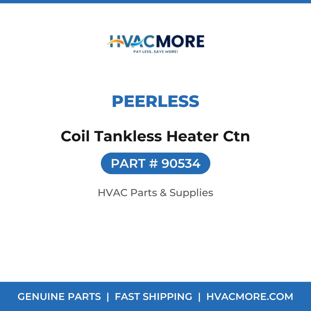 Peerless Coil Tankless Heater Ctn 90534