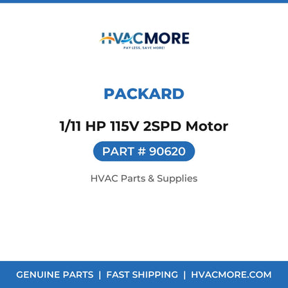 Packard 1/11 HP 115V 2SPD Motor 90620