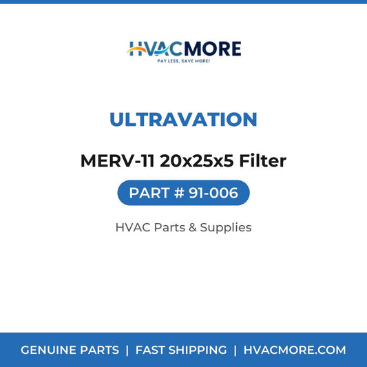Ultravation MERV-11 20x25x5 Filter 91-006