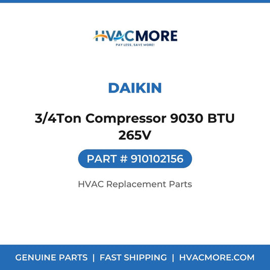 Daikin 3/4Ton Compressor 9030 BTU 265V 910102156
