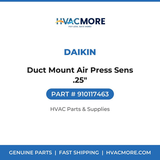 Daikin Duct Mount Air Press Sens .25" 910117463