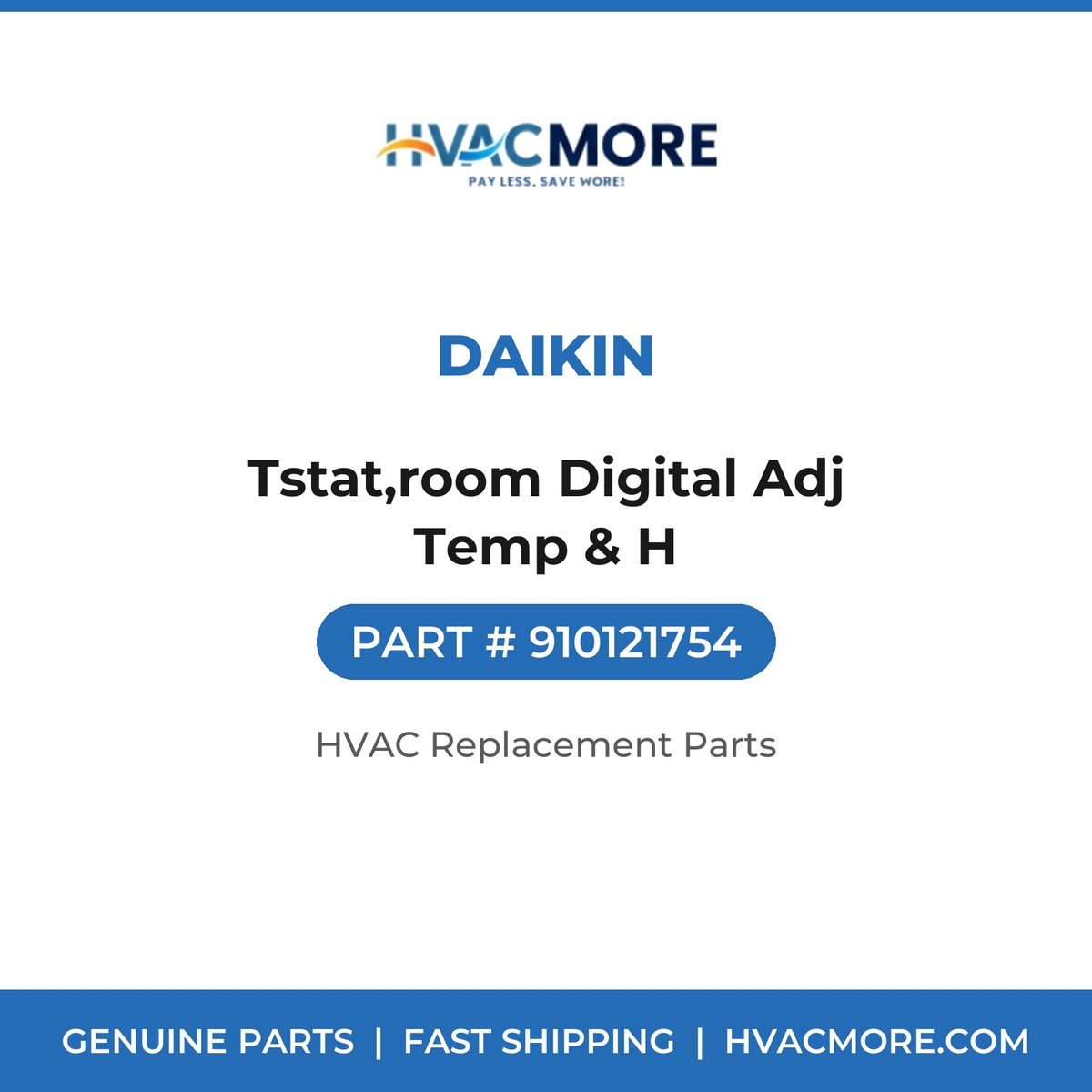Daikin Tstat,room Digital Adj Temp & H 910121754