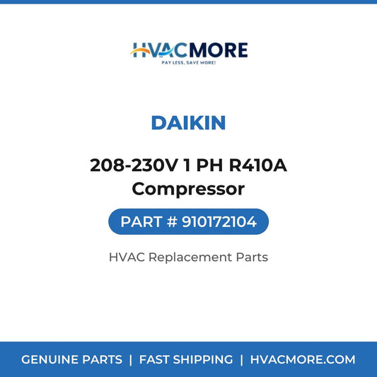 Daikin 208-230V 1 PH R410A Compressor 910172104
