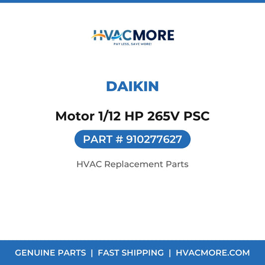 Daikin Motor 1/12 HP 265V PSC 910277627
