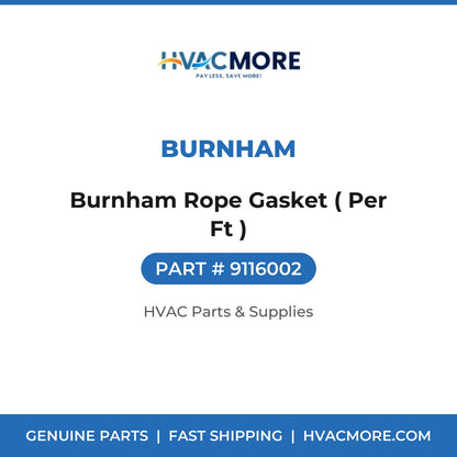 Burnham Burnham Rope Gasket ( Per Ft ) 9116002