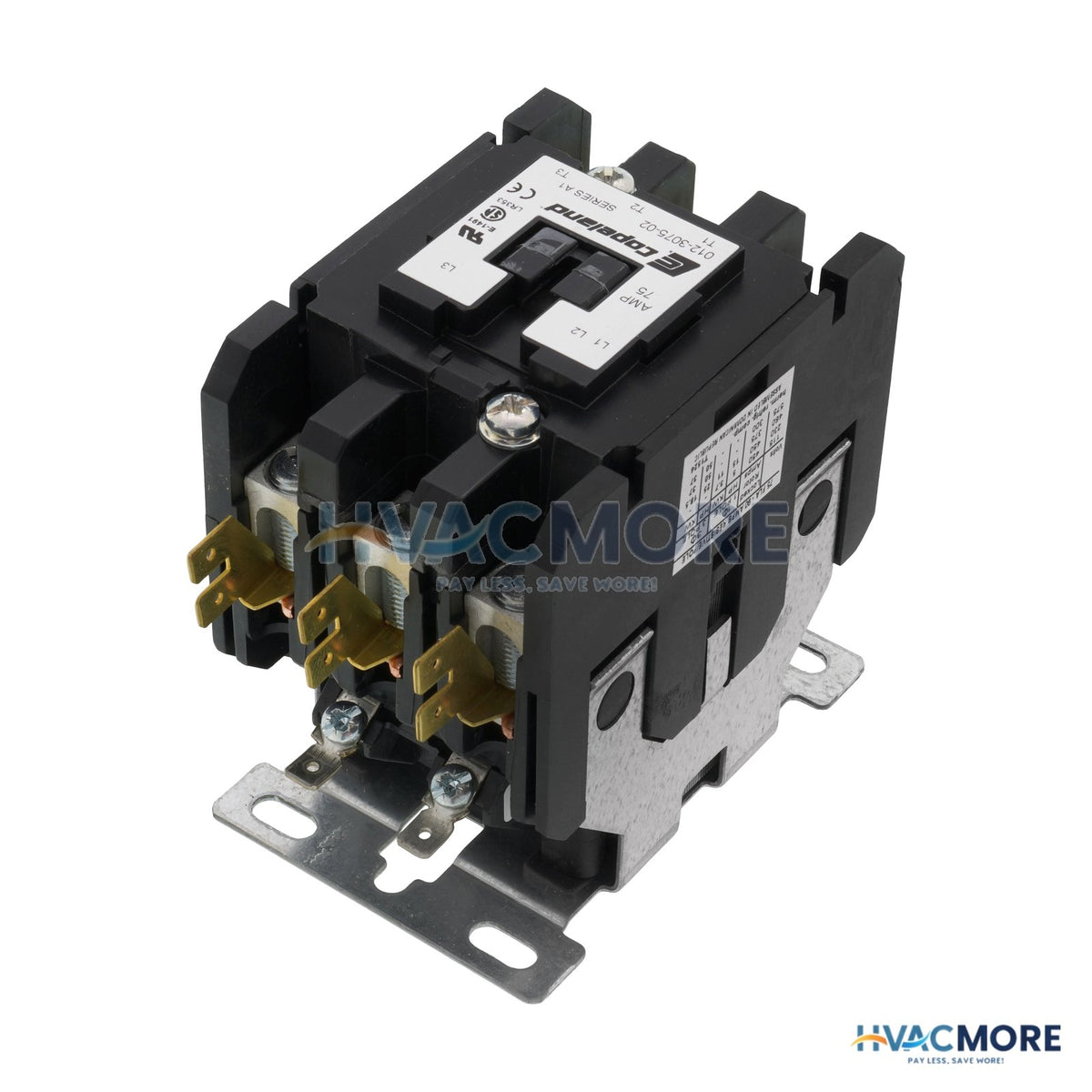 Copeland 208V Coil W/ Auxiliary Contact (3P, 75 Amp) 912-3075-02