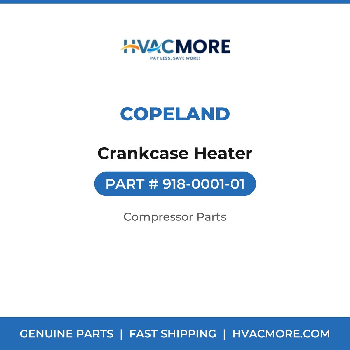 Copeland Crankcase Heater 918-0001-01