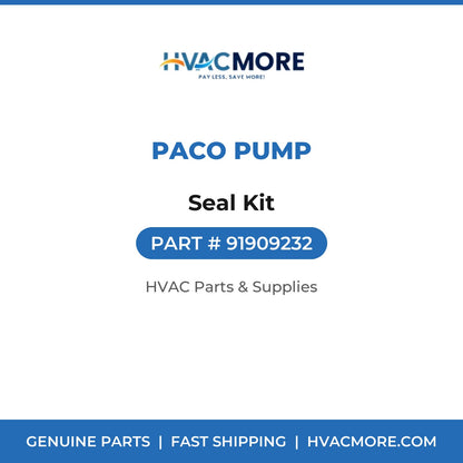 PACO Pump Seal Kit 91909232