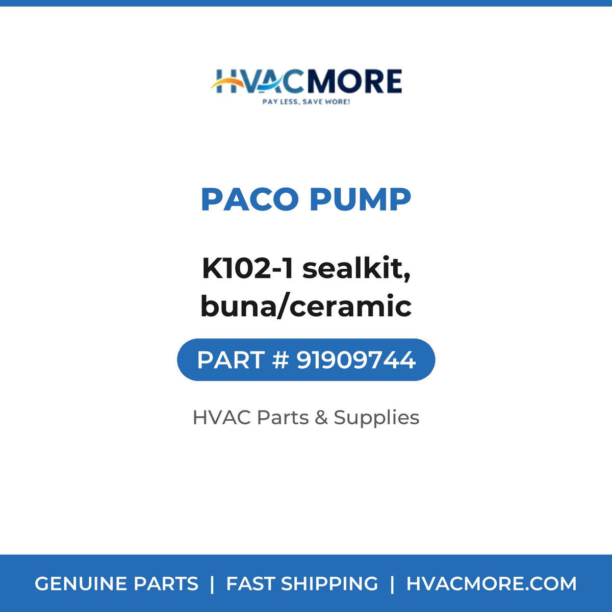 PACO Pump K102-1 sealkit, buna/ceramic 91909744