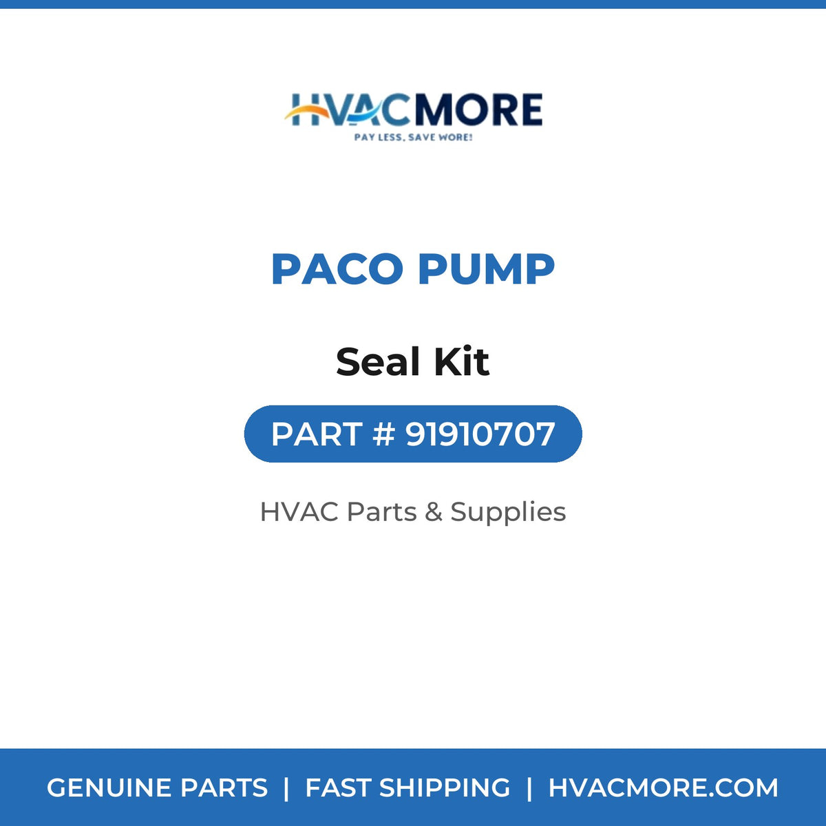 PACO Pump Seal Kit 91910707