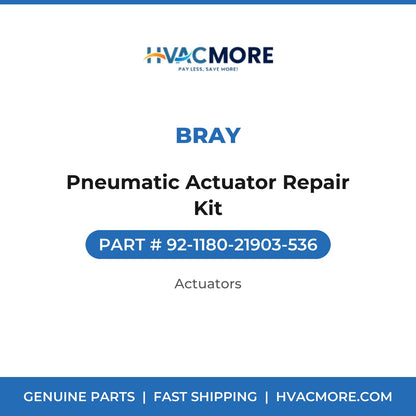 Bray Pneumatic Actuator Repair Kit 92-1180-21903-536