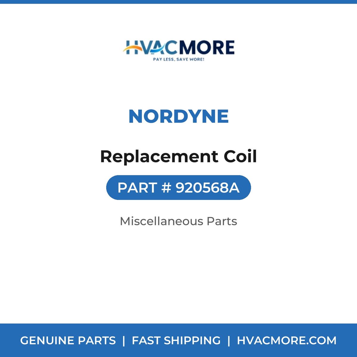 Nordyne Replacement Coil 920568A