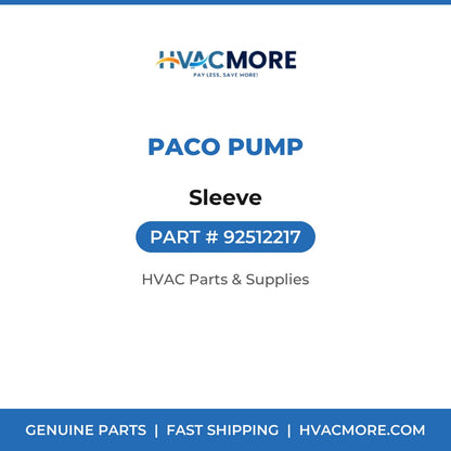 PACO Pump Sleeve 92512217