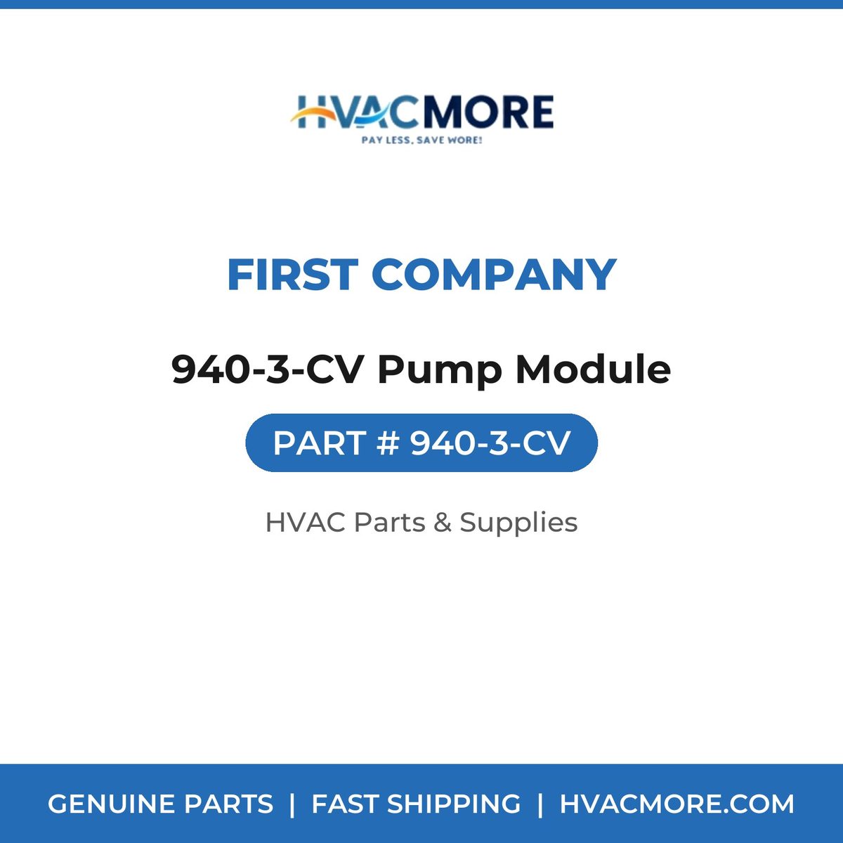 First Company 940-3-CV Pump Module 940-3-CV