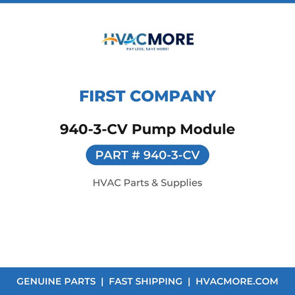 First Company 940-3-CV Pump Module 940-3-CV
