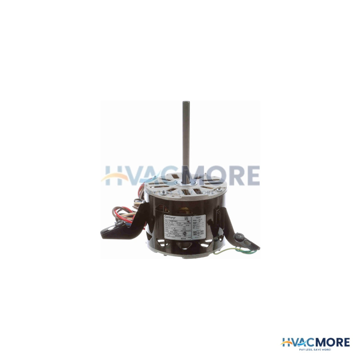 Century 5-5/8" 3-SPEED Fleximount Fan/Blower Motor (277V, 1075 RPM, 1/6 HP) 9431A