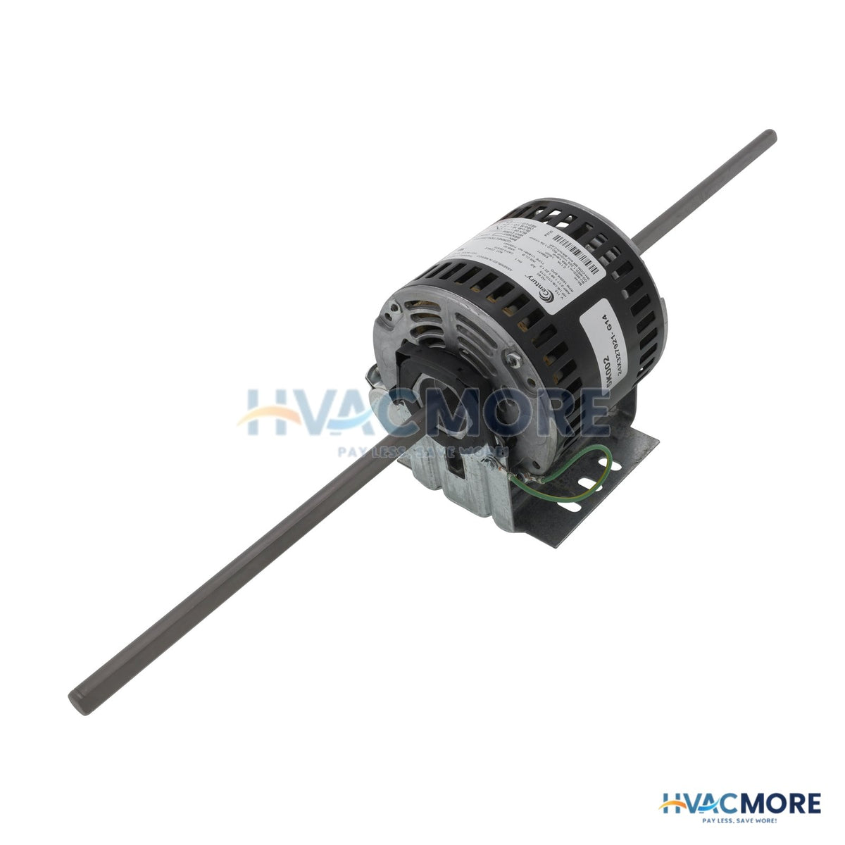 Century 5" 4-SPEED Double Shaft Fan/Blower Motor (115V, 1625 RPM, 1/6, 1/8, 1/10, 1/15 HP) 9476B