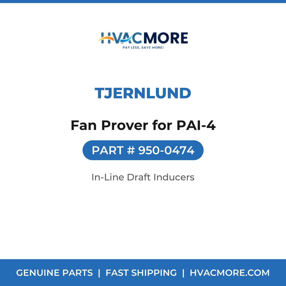 Tjernlund Fan Prover for PAI-4 950-0474