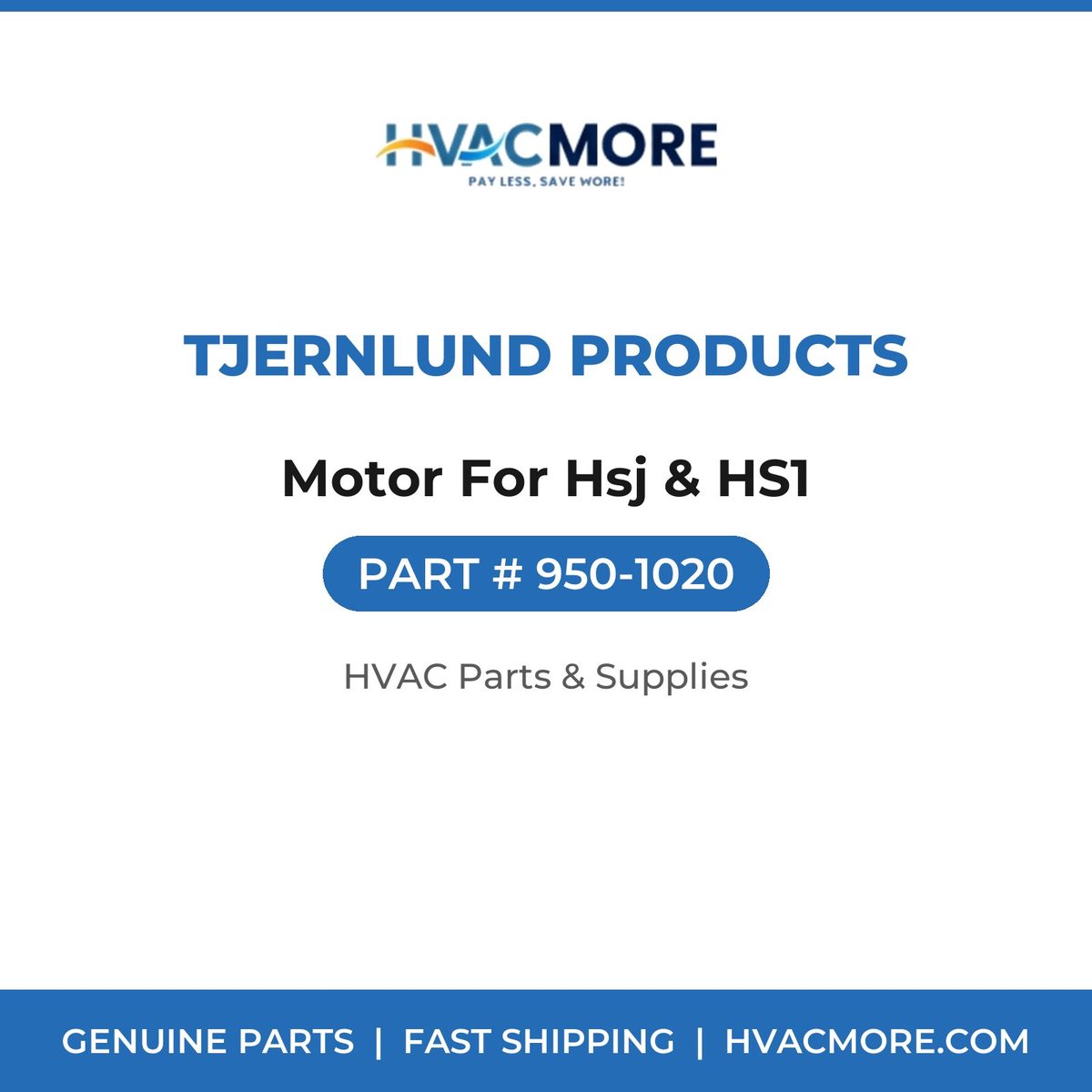 Tjernlund Products Motor For Hsj & HS1 950-1020