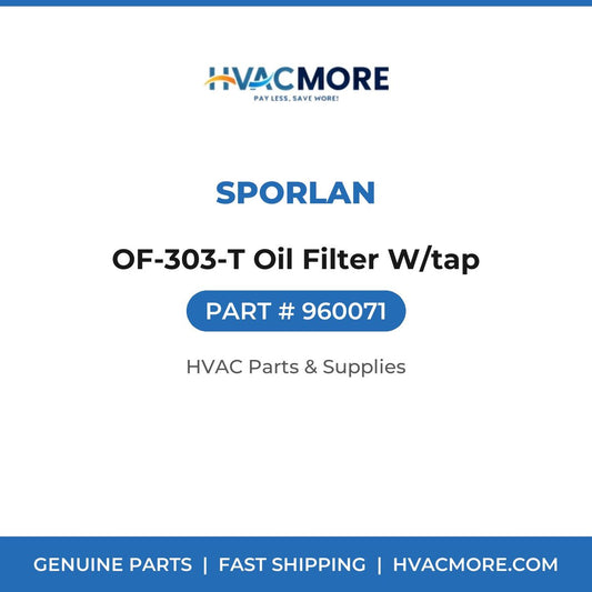 Sporlan OF-303-T Oil Filter W/tap 960071