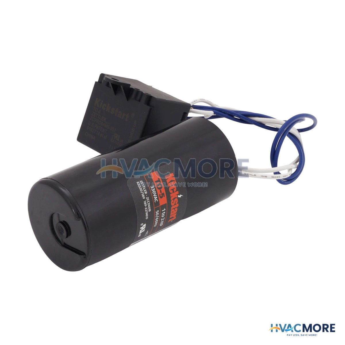 Rectorseal TO5 KickStart Potential Relay and Start Capacitor (1 to 3 Ton) 96503