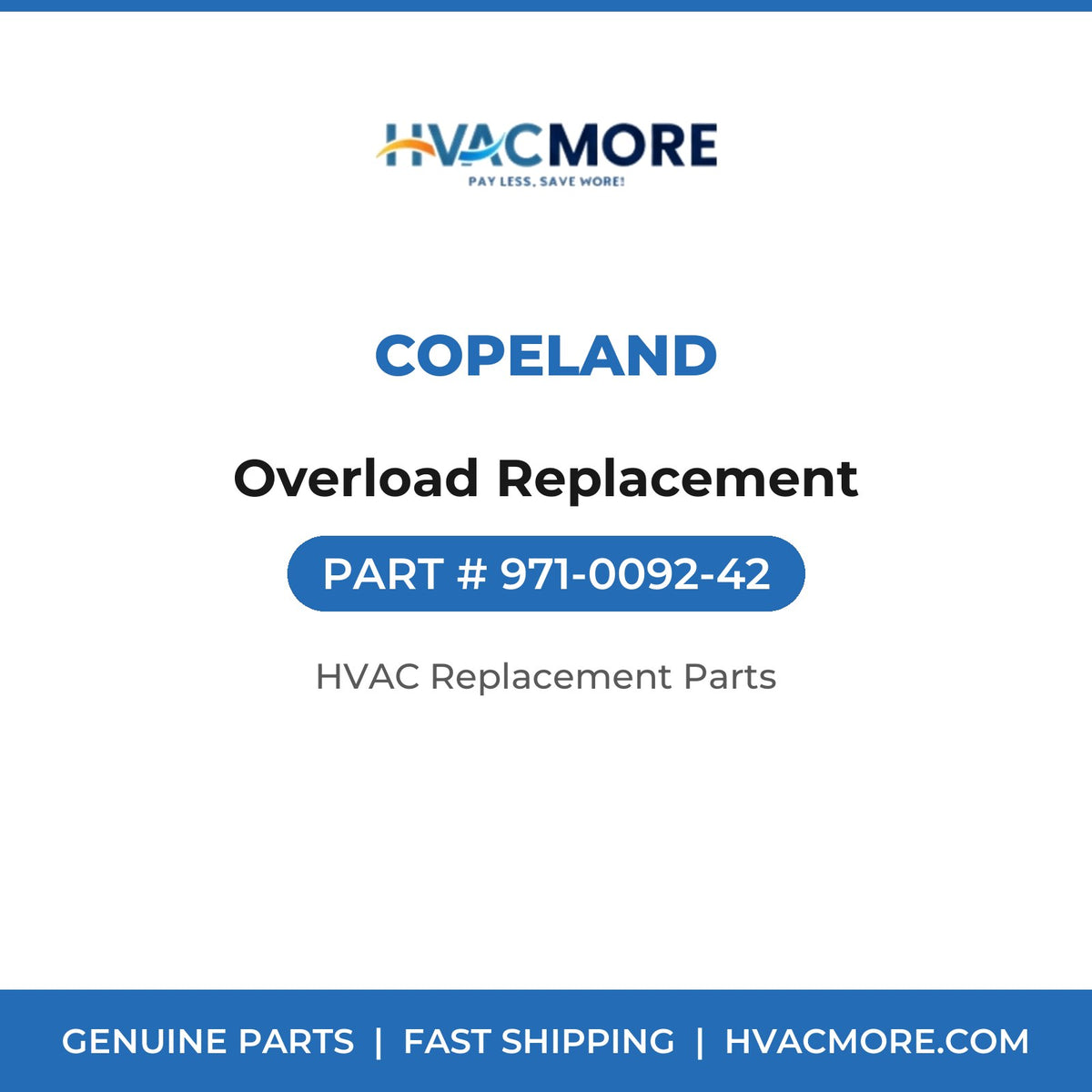 Copeland Overload Replacement 971-0092-42