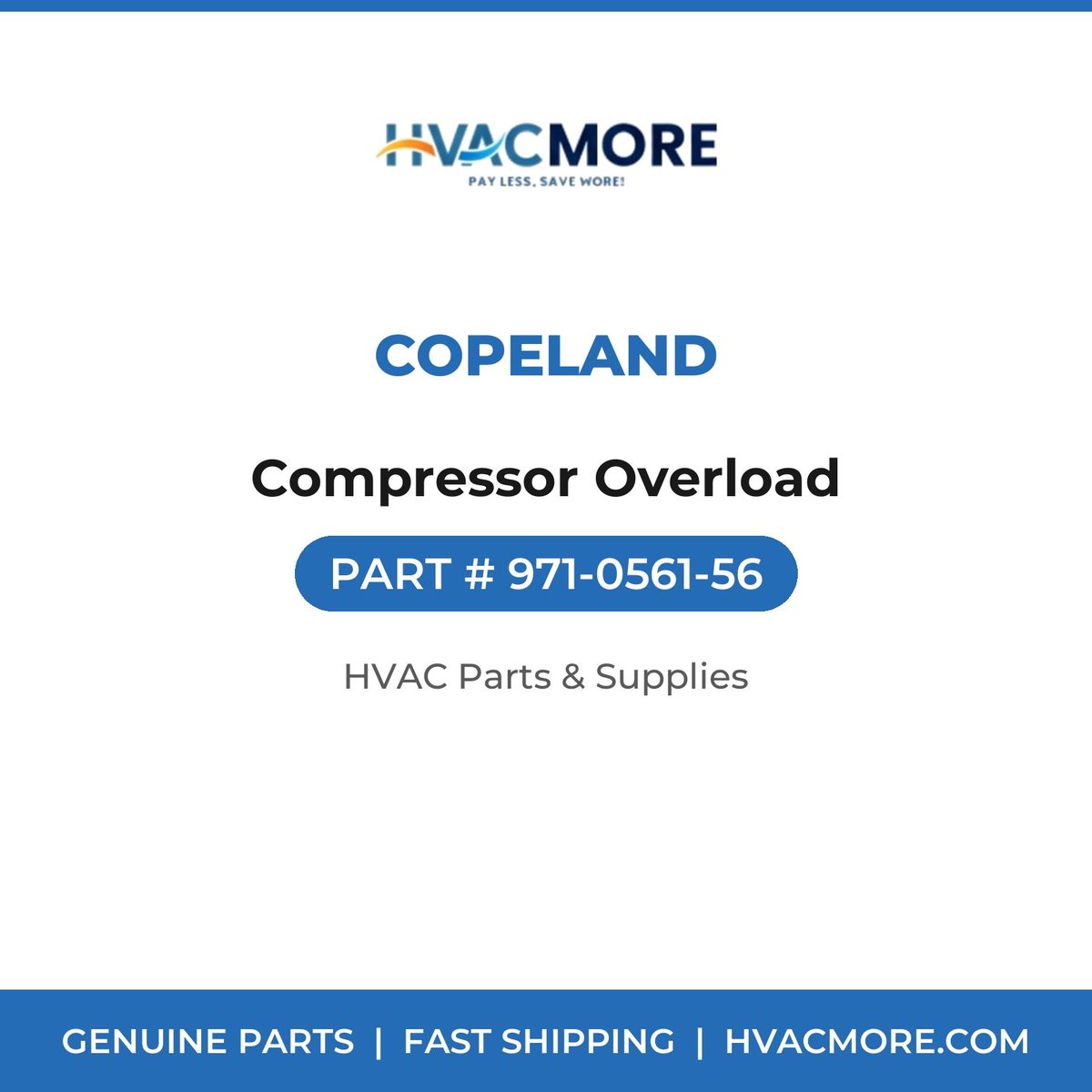 Copeland Compressor Overload 971-0561-56