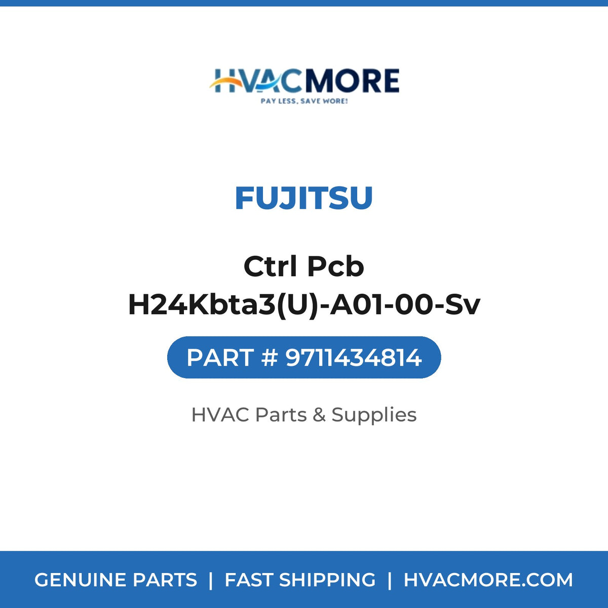 Fujitsu Ctrl Pcb H24Kbta3(U)-A01-00-Sv 9711434814