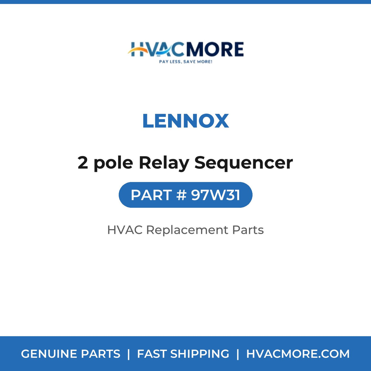 Lennox 2 pole Relay Sequencer 97W31